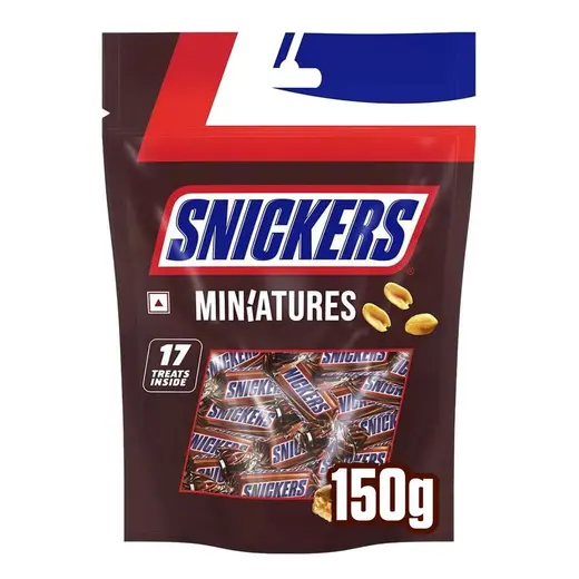 شوكولاته سنيكرز أكياس صغيره 150 غم